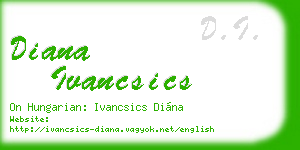 diana ivancsics business card